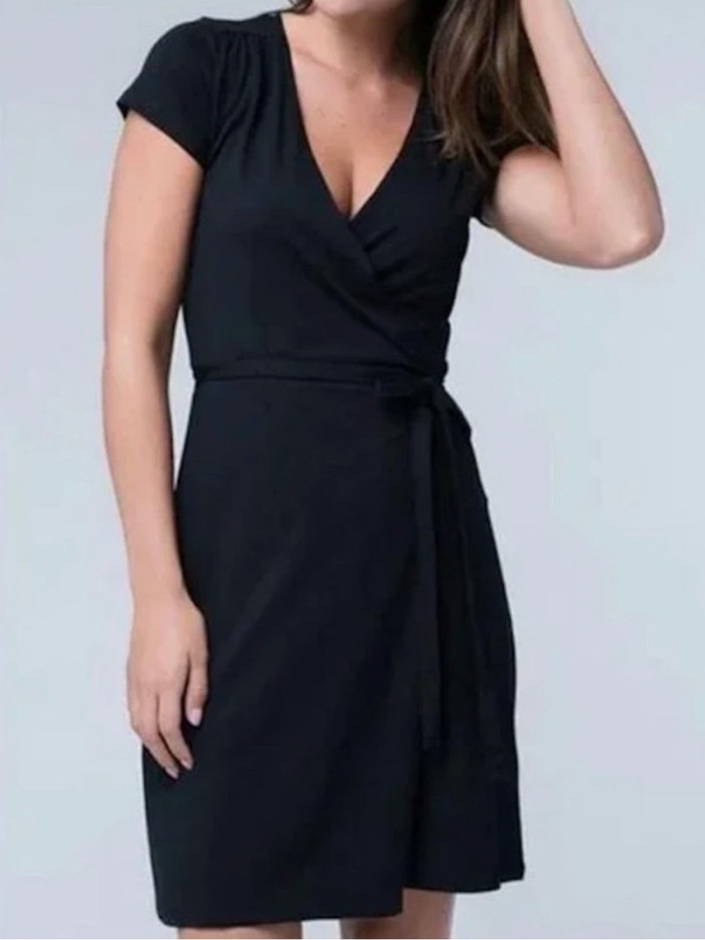 Pact Organic Wrap Dress Black
Short Sleeves Soft Stretch
Comfy
